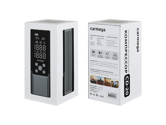 Компрессор автомобильный Carmega CD-20 10атм 5000мАч